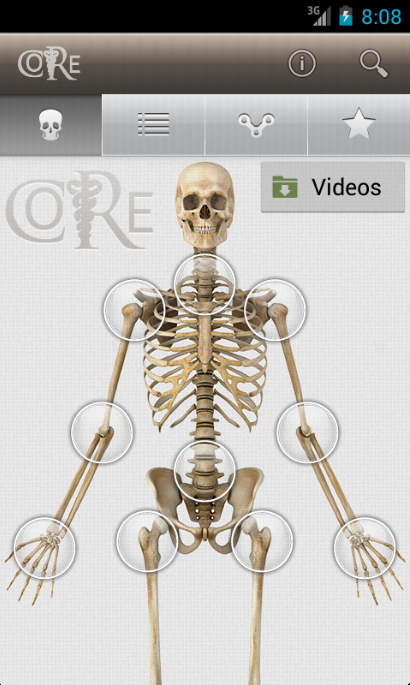 Android application CORE-Clinical Orthopaedic Exam screenshort