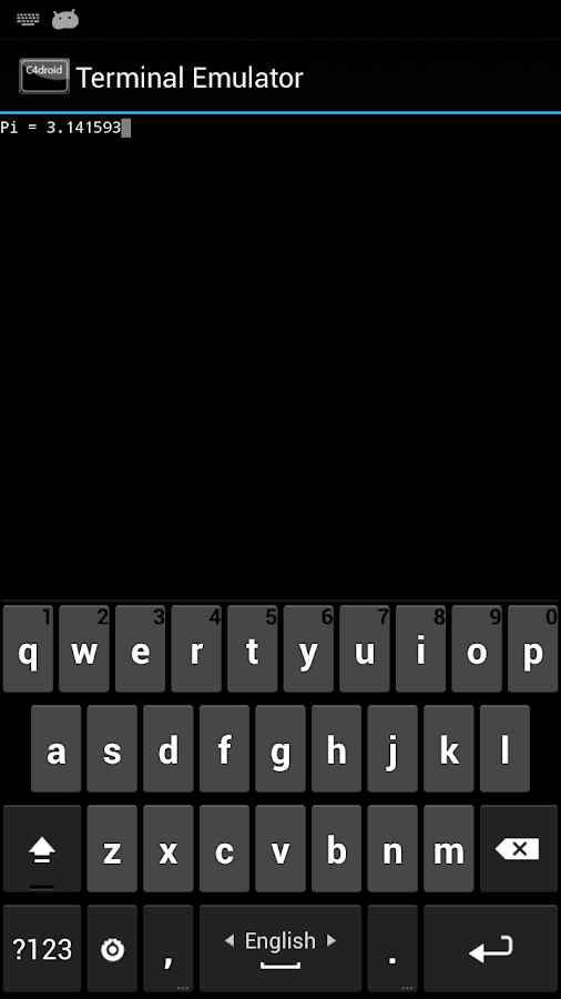 C4droid (C/C++ compiler & IDE) - screenshot