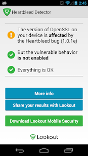 Heartbleed Detector - screenshot thumbnail