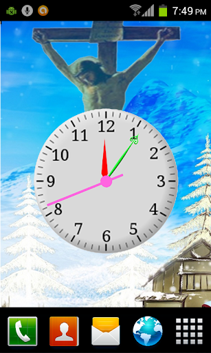 【免費個人化App】Christmas Clock Live wallpaper-APP點子