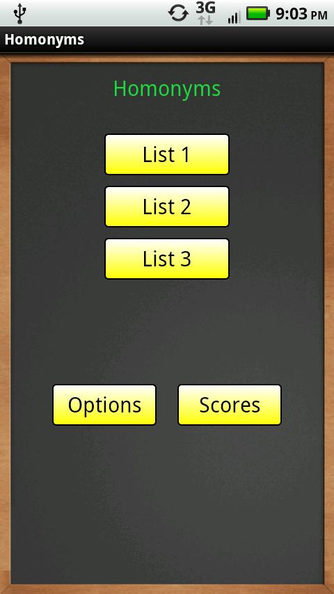 Homonyms Screen 2