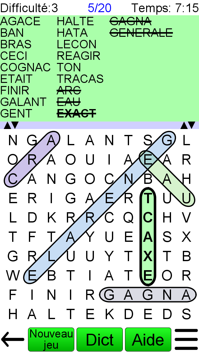 Android application Word Search Ultimate screenshort