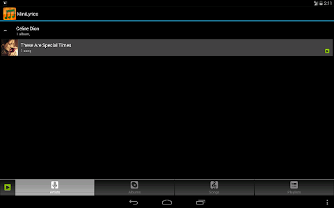 Screenshot Crintsoft Music Player v1.0.18