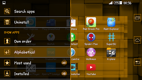 Tiles Yellow Xperien Theme poster 9