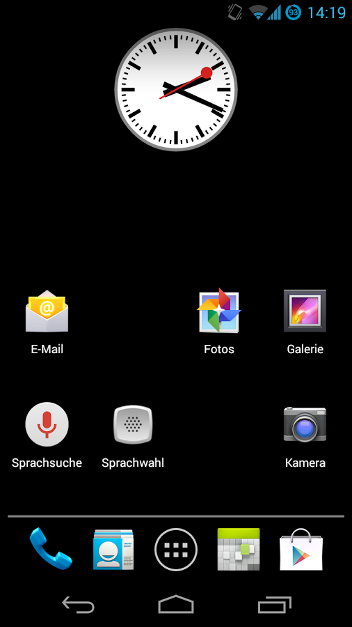 Swiss Railway Clock Screen 2