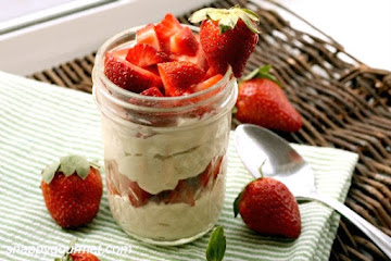 Peanut Butter "Mousse" &amp; Strawberry Parfaits
