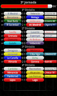 Captura de pantalla de la aplicacion Android ELIFOOT 2012 MOBILE