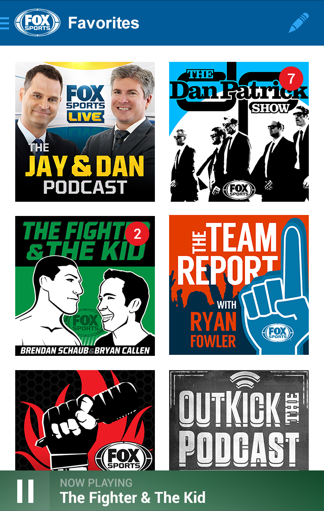 FOX Sports Listen Screen 1