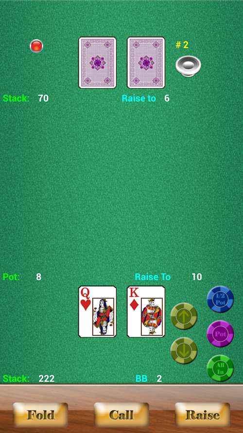 Android application Texas Holdem Poker screenshort
