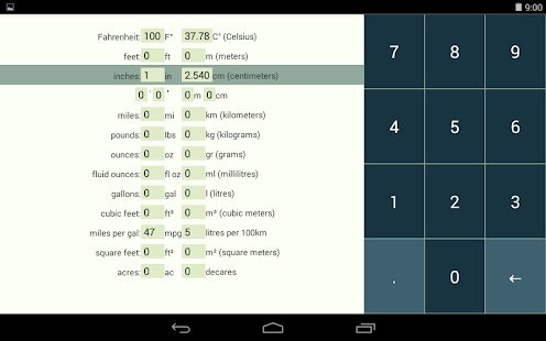 US/Metric unit converter Screenshots 1