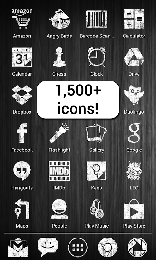 Android application Dark Grunge HD Theme GO APEX screenshort