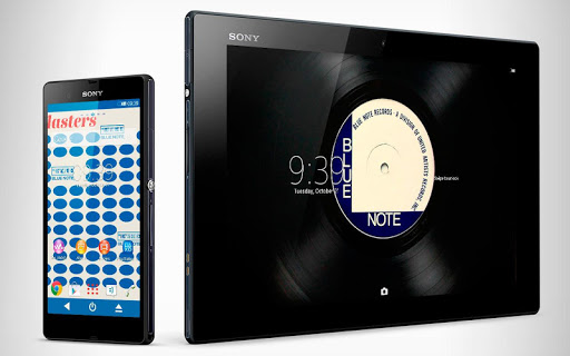 XPERIA™ Blue Note Vinyl Theme