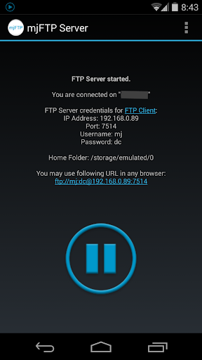 mjFTP Server