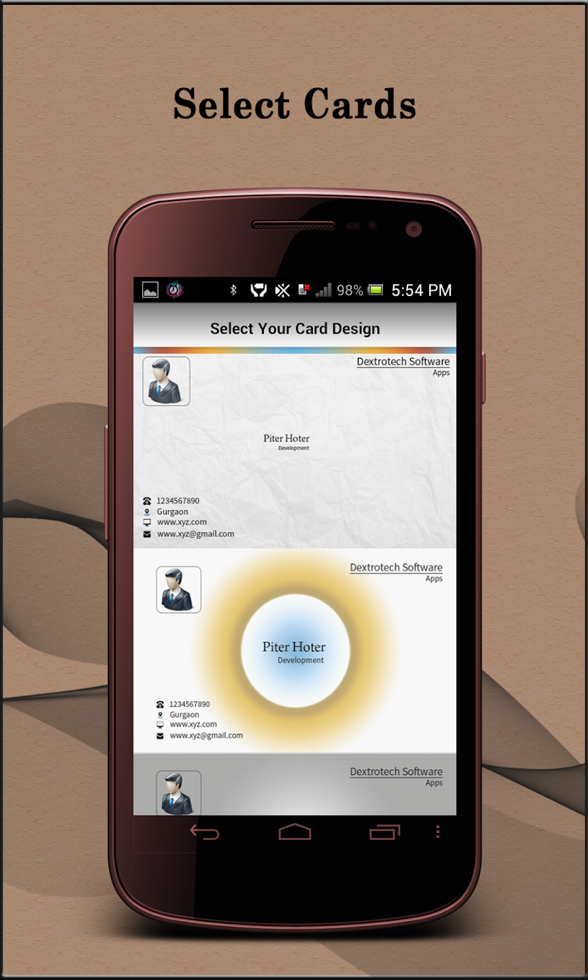 Visiting Card Organizer Pro Screen 3