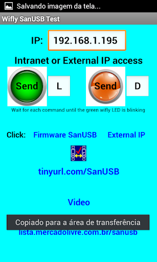 SanUSB IP access Wifly 3G