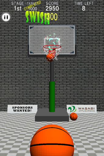 Basketball Swish Shot