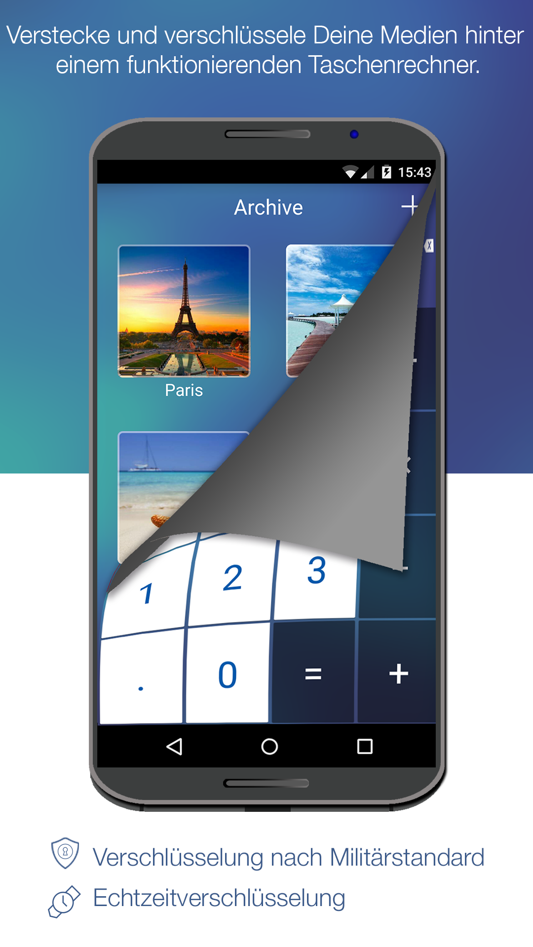Android application KYMS - Keep your media safe screenshort