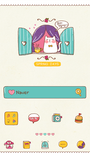 spring day cat dodol theme