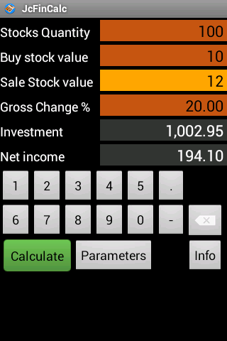 Stocks return calculator