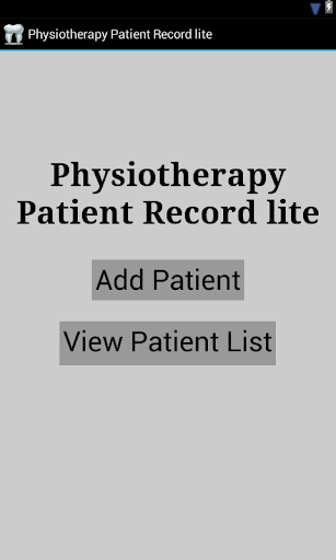 Physiotherapy patient lite