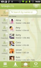 GO Contacts Green theme