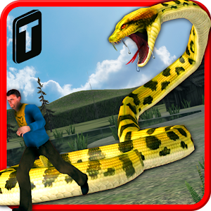 Angry Anaconda Attack 3D logo