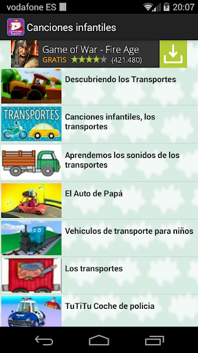 Canciones español para niños