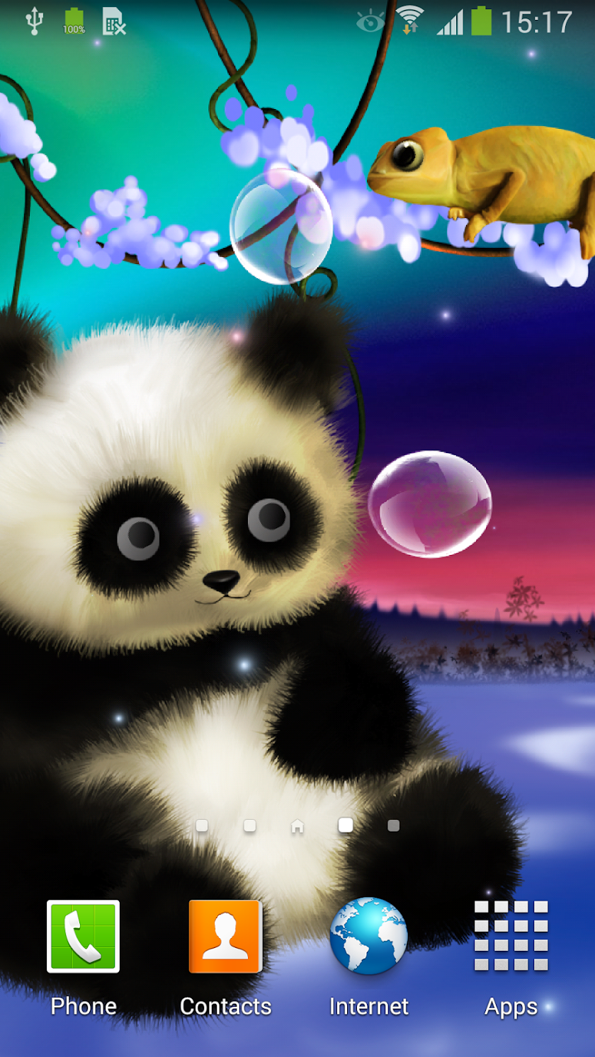 Animated Panda Live Wallpaper Screen 2