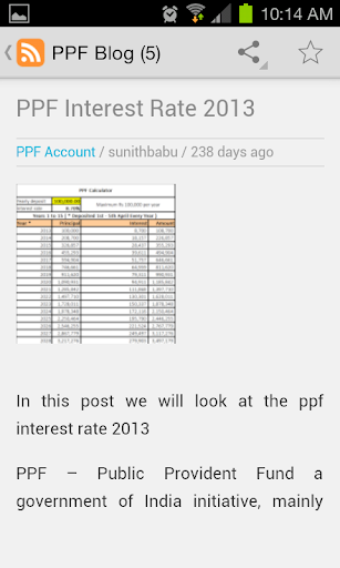 PPF Calculator