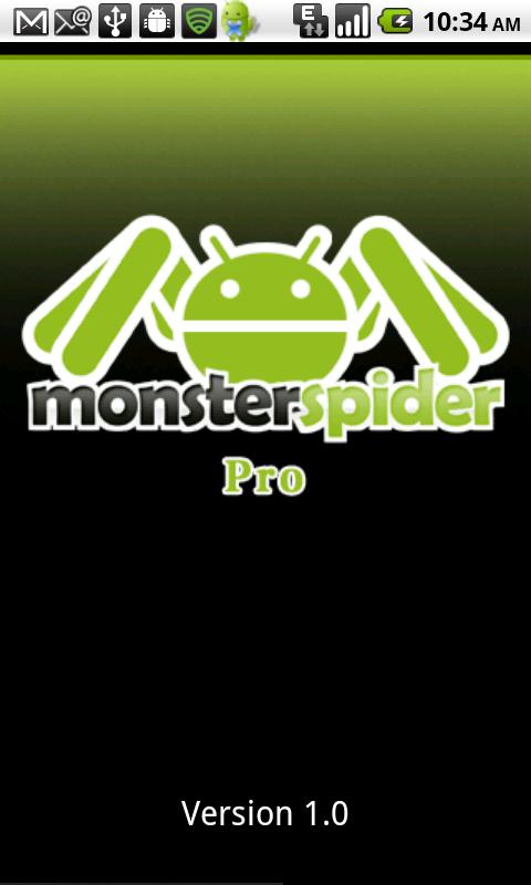 Android application MonsterSpider Pro screenshort