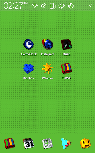 Colorful Block Atom theme