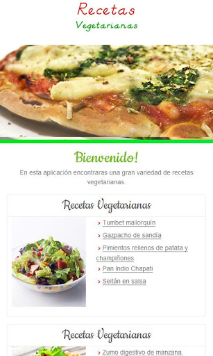 Recetas vegetarianas