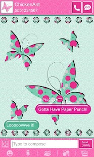 Download Spring Butterfly Theme GO SMS APK