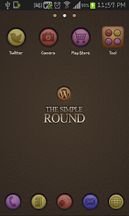 Round Go Launcher theme