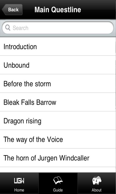 UGWs Guide to SKYRIM® Screen 3