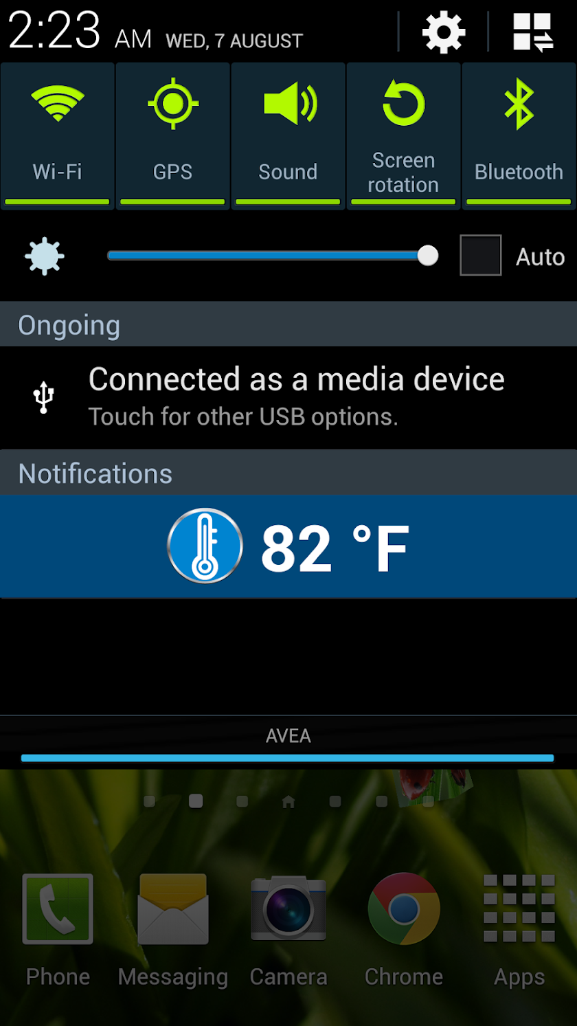 Thermometer Galaxy S4 Free Screen 2