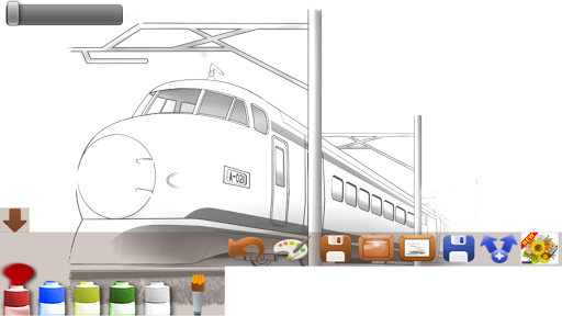 大人の塗り絵（電車）