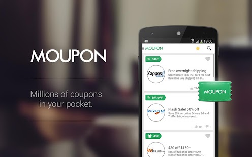 Download Moupon - Coupons at fingers APK