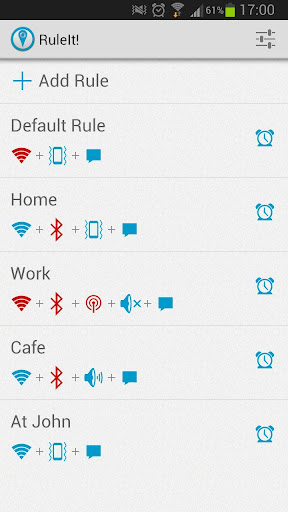 RuleIt Lite Location Settings