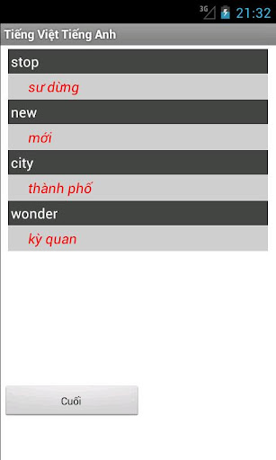 【免費書籍App】Vietnamese English Dictionary-APP點子