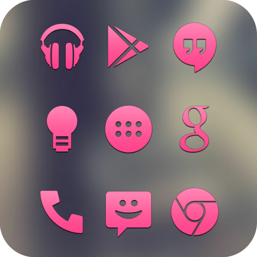 Pink Go Apex Nova Icon Theme 個人化 App LOGO-APP開箱王