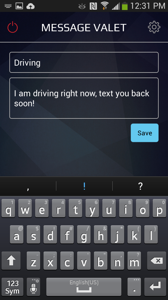 Message Valet Screen 3