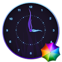 Stylish Glowing Clock Widget