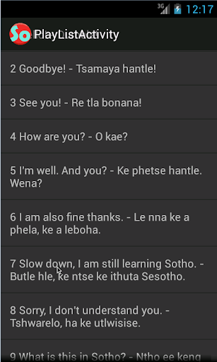 【免費教育App】Sotho Phrases language tutor-APP點子