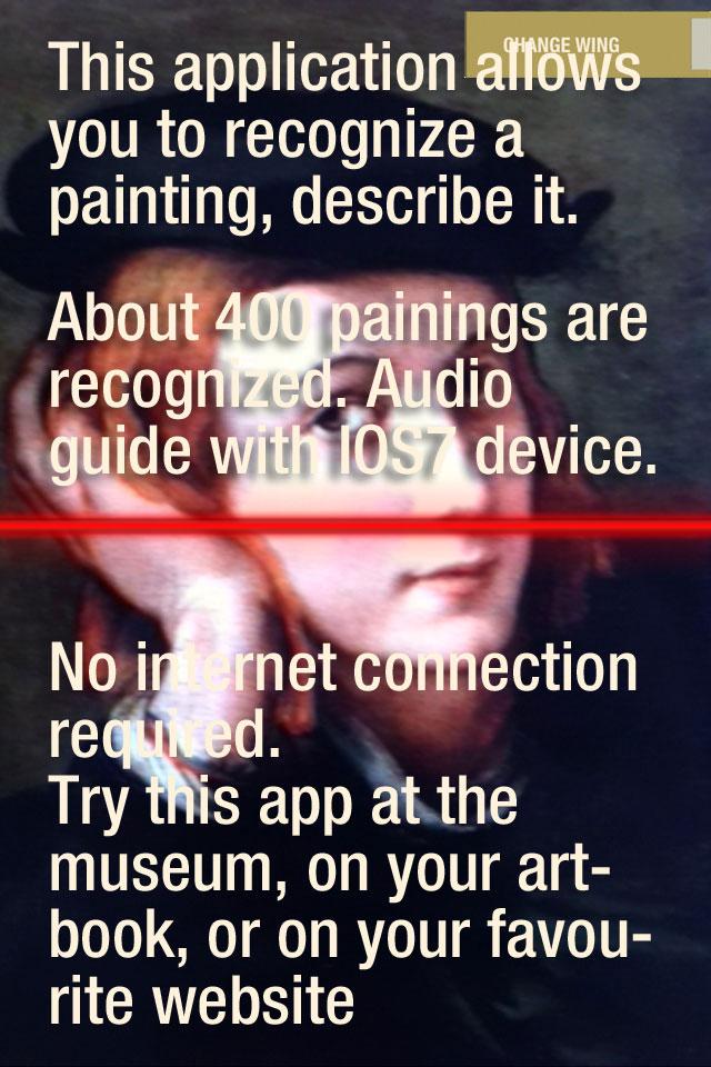 Louvre ID audioguide Screen 1