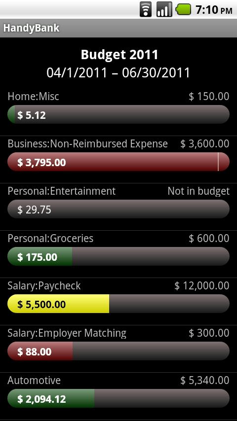 HandyBank Screen 2