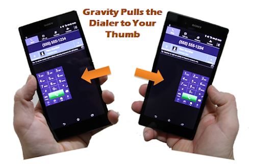 Android application Gravity Dial screenshort