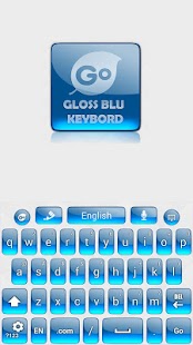 How to install Glossy Keyboard Blue Theme lastet apk for bluestacks