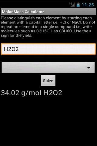 【免費教育App】Molar Mass Calculator-APP點子