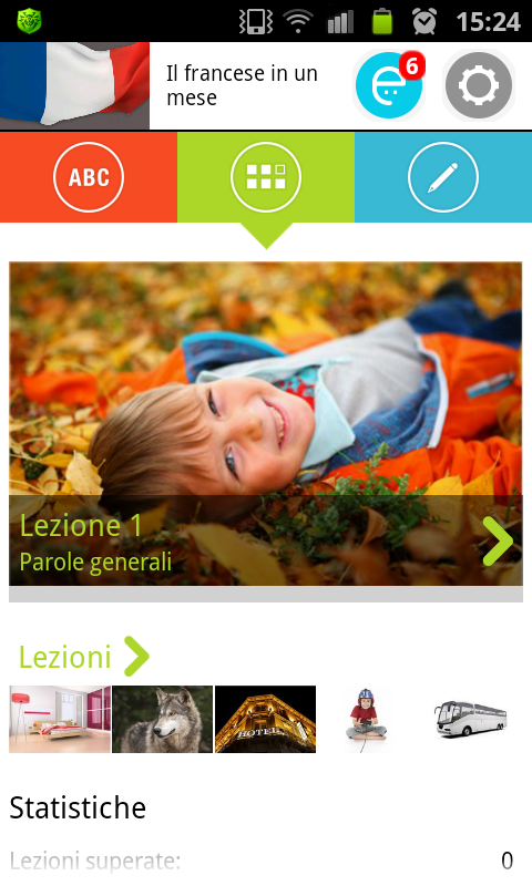 Android application French in a Month screenshort